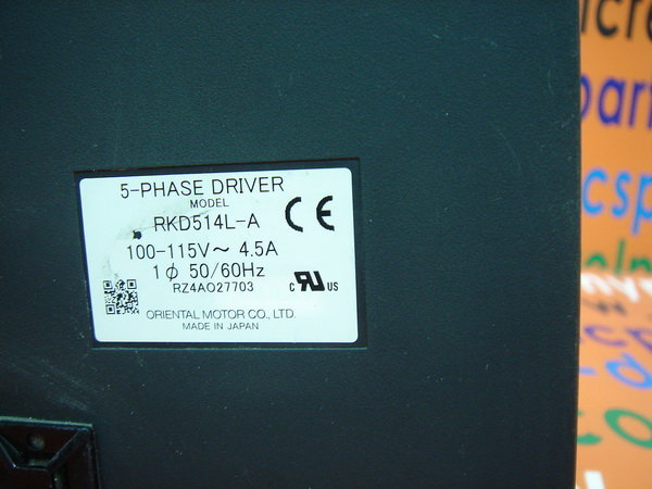 ORIENTAL MOTOR 5-PHASE DRIVER RKD514L-A - PLC DCS SERVO Control